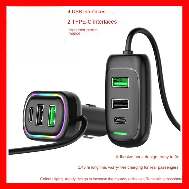 Chargeur de voiture avec charge magique super rapide – vue 2