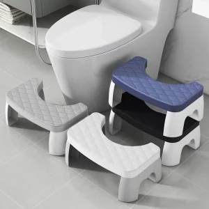 Tabouret de toilette ergonomique, chaise de salle de bain avec pieds antidérapants, siège Portable, escabeau amovible pour douche, accessoires de meubles