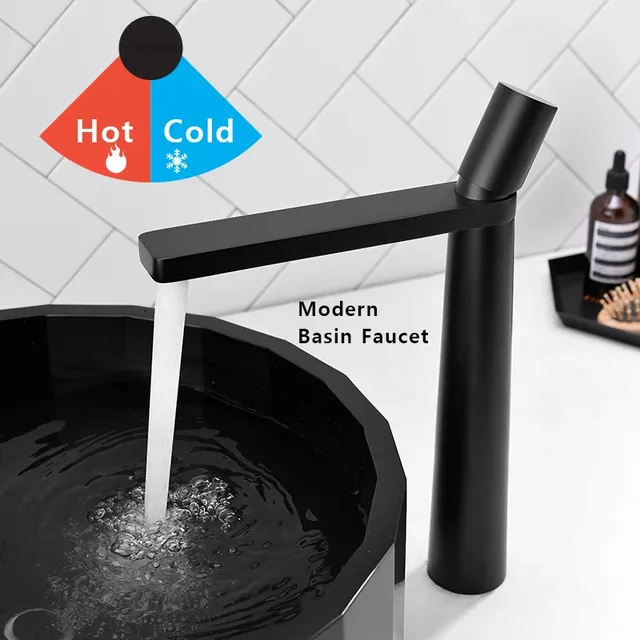 Robinets en cuivre modernes pour bassin noir – vue 4