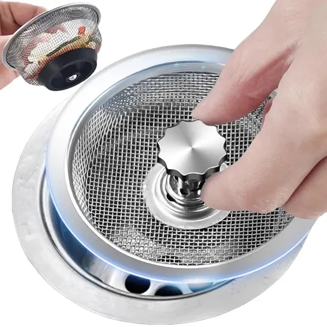 Filtre évier acier inoxydable maille fine panier rond…
