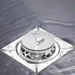 Bouchon vidange évier douche carré finition miroir acier inoxydable…
