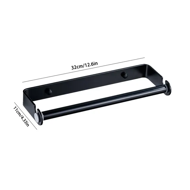Porte rouleau papier toilette mural aluminium durable… – vue 6