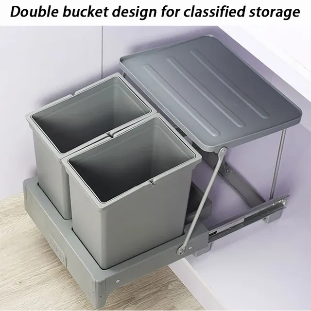 Poubelle de cuisine domestique extractible – vue 3