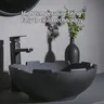 Évier de Lavabo en Céramique Noire – vue 3