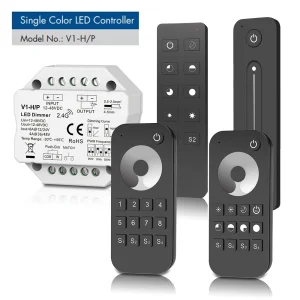 Skydance LED variateur DC 12 V 24 V pour bande LED monochrome assortie avec RF 2.4G télécommande de gradation simple/multiple zone Skydance LED variateur DC 12 V 24 V pour bande LED monochrome assortie avec RF 2.4G télécommande de gradation simple/multiple zone