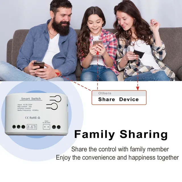 Commutateur WiFi intelligent avec citations sur 1 canal – vue 4
