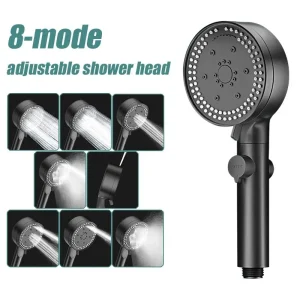 Pommeau de douche haute pression, 8 modes, automne 02/10/2018, noir, déterminer, économie d’eau, accessoires HOShower,pommeaux de douche Pommeau de douche haute pression, 8 modes, automne 02/10/2018, noir, déterminer, économie d’eau, accessoires HOShower,pommeaux de douche