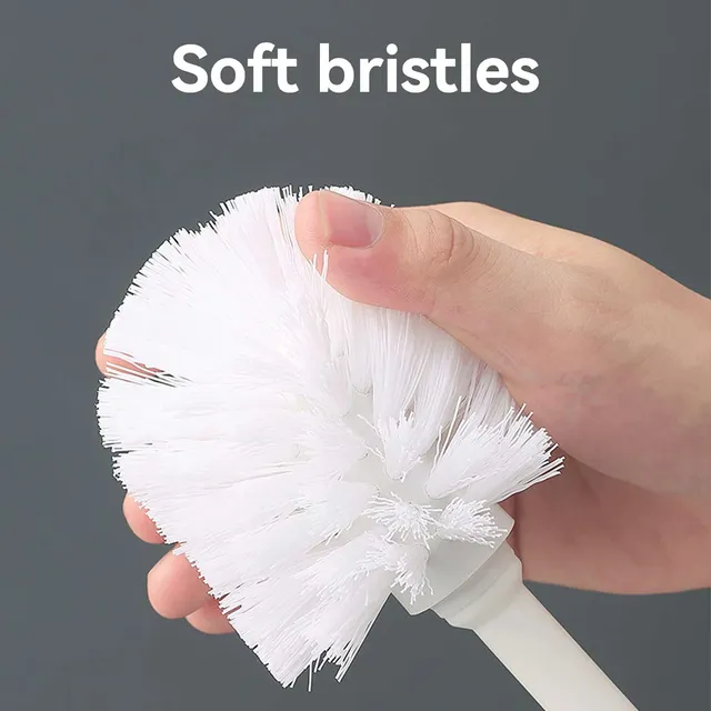 Brosse de toilette en plastique avec support sur pied – vue 6
