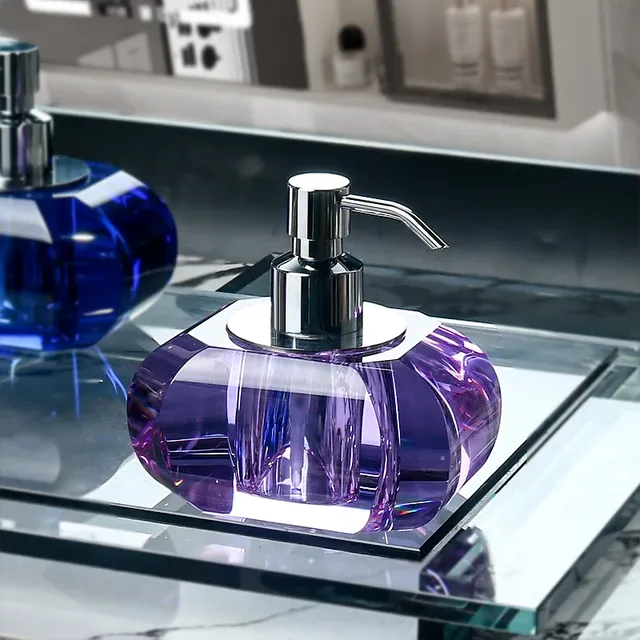 Bouteille de Lotion à pression en verre de cristal – vue 3