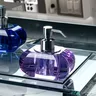 Bouteille de Lotion à pression en verre de cristal – vue 3