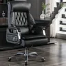 Fauteuil bureau similicuir noir dossier haut…