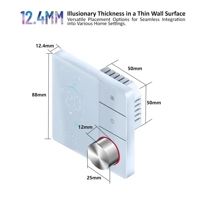 Thermostat à bouton intelligent WiFi – vue 5