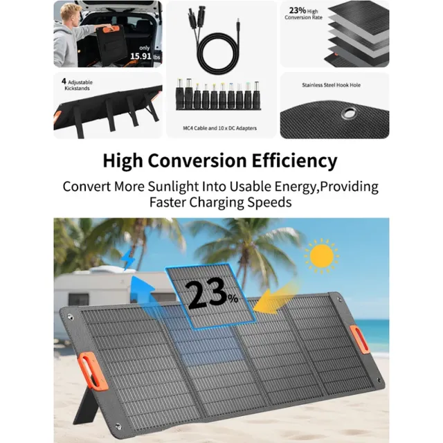 Panneau solaire 60W100W/200W – vue 3
