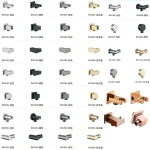 Base de douche murale chromée noir or, pomme de douche carrée à main avec Base d&rsquo;entrée d&rsquo;eau, accessoires de salle de bains