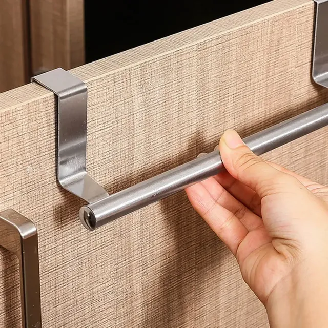Porte serviettes suspendu acier inoxydable brossé argent…