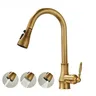 Robinet de cuisine en laiton Antique – vue 4