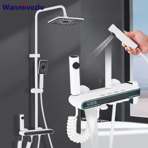 Pistolet de Pulvérisation avec Affichage Numérique Intelligent, Température Constante, 4 lèvent de Piano, 3 Modes de Douchette Pistolet de Pulvérisation avec Affichage Numérique Intelligent, Température Constante, 4 lèvent de Piano, 3 Modes de Douchette