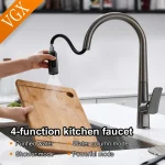 VGX-Filtre à eau pour évier de cuisine, bec pour touristes, robinet d&rsquo;eau potable pure, rainuré, centre commercial, grue