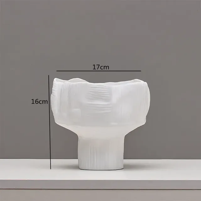 Pots en résine géométriques abstremberg à large bouche – vue 5
