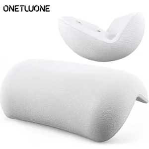Oreiller de bain antidérapant, oreiller de baignoire pour baignoire, étanche, Spa, oreiller de baignoire en mousse, coussin de bain, soutien du cou et du dos