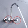 Poignées robinet chromées plastique métal durables… – vue 4