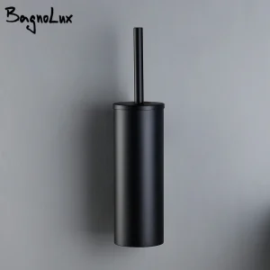 Brosse de toilette murale en acier inoxydable noir, accessoires HOAccessrespiration Brosse de toilette murale en acier inoxydable noir, accessoires HOAccessrespiration