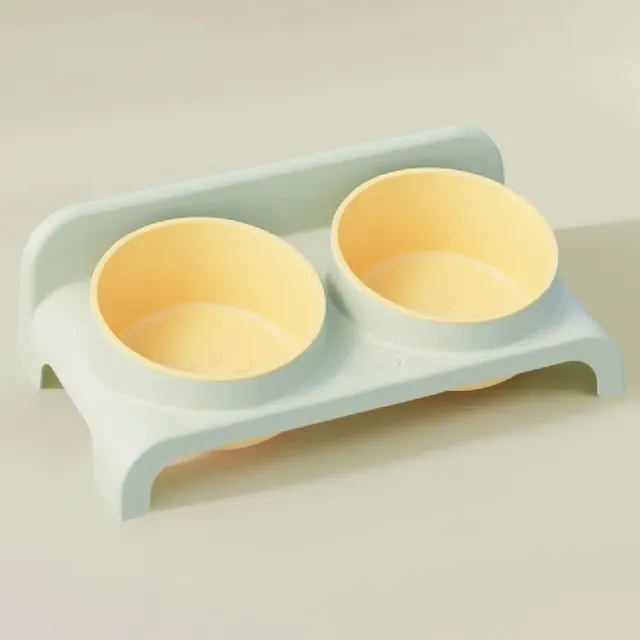 Bols doubles Bol d'eau de nourriture pour chat 15 °… – vue 5