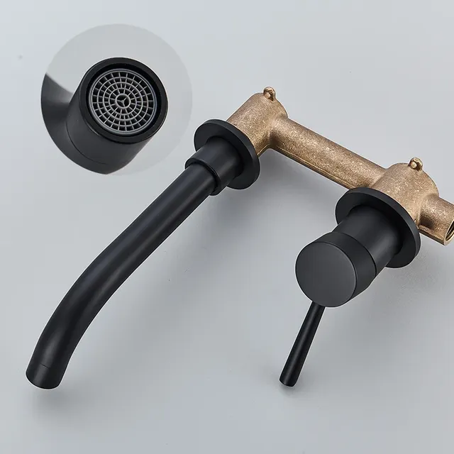 Robinet de lavabo en cuivre pur – vue 3