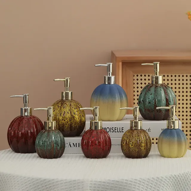 Distributeur de savon citrouille céramique désinfectant…
