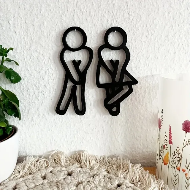 Décoration de panneaux de porte de WC – vue 5