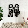 Décoration de panneaux de porte de WC – vue 5