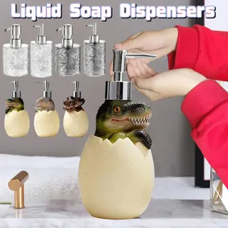 Distributeur savon liquide dinosaure mignon pompe inoxydable résine…
