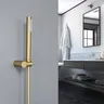 Pommeau de douche à main en laiton doré brossé – vue 6