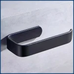 Porte-serviettes auto-adhésif en aluminium, espace sans perçage, support de rangement pour serviettes de salle de bain, papier de soie, pour cuisine, salle de lots