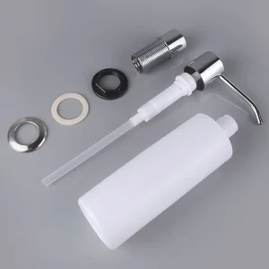 Distributeur de savon pour évier de cuisine intégré, distributeur de savon de comptoir, capacité de 300ML, pompe à Tube, livraison directe Distributeur de savon pour évier de cuisine intégré, distributeur de savon de comptoir, capacité de 300ML, pompe à Tube, livraison directe