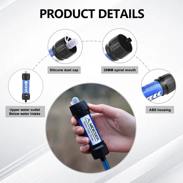 Camping Outdoor Water Purifier 0.01Micron Filtration… – vue 4