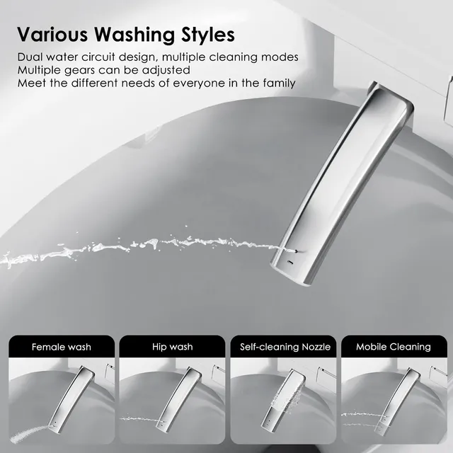 Toilette intelligente automatique sans bords compact… – vue 2