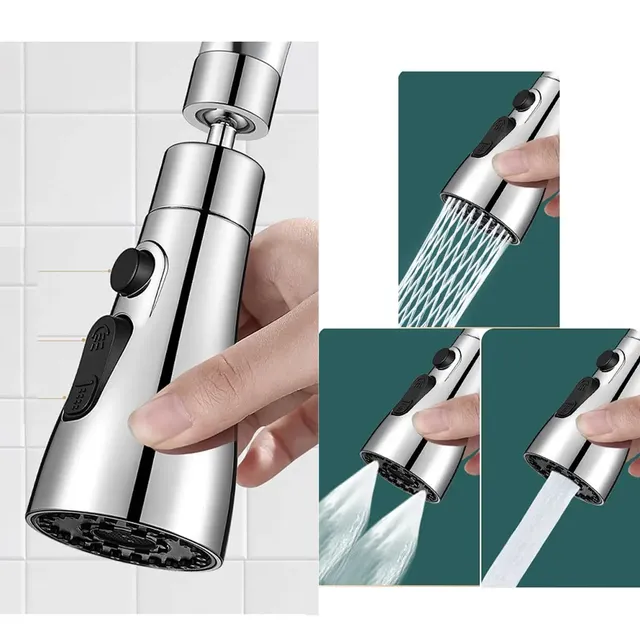 Robinet de cuisine chromé élégant 1 pièce – vue 2
