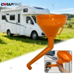 Remplisseur d&rsquo;entonnoir d&rsquo;eau pour camping-car, remplissage de chasse d&rsquo;eau pour toilettes, entonnoir de remplissage d&rsquo;huile moteur à essence avec filtre pour accessoires de camping-car et Van