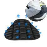 SEAMETAL coussin de siège de moto mousse noire doux confortable respirant housses de siège tapis motos accessoires de vélo électrique