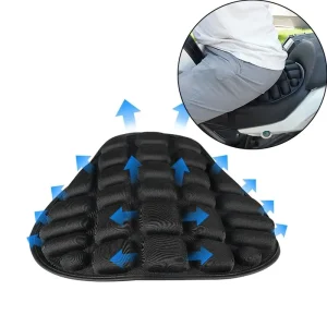 SEAMETAL coussin de siège de moto mousse noire doux confortable respirant housses de siège tapis motos accessoires de vélo électrique