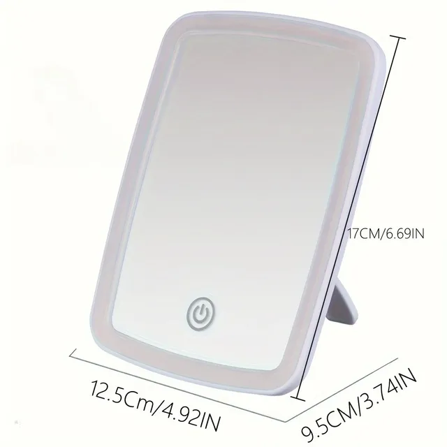 Miroir de maquillage LED avec capteur tactile – vue 4