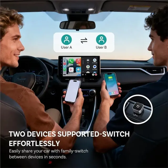 Adaptateur sansfil automatique doubleport USB TypeC… – vue 3