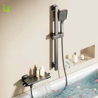 Mitigeur mural baignoire cascade bec large douchette main colonne…