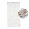 Rideau franges perlé métallisé argenté filaments… – vue 5