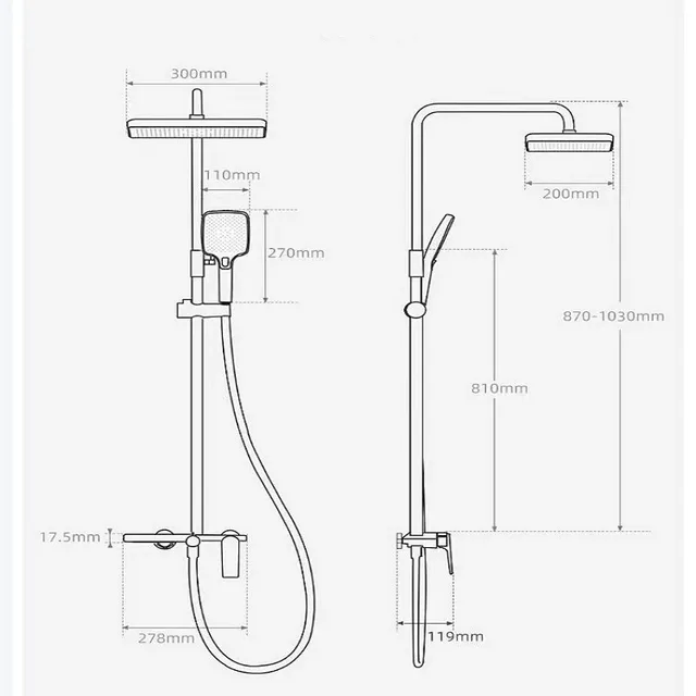 Ensemble de douche doré – vue 6