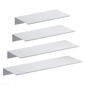 Accessoires de salle de bains, étagères de salle de bains blanches en aluminium, étagère murale de cuisine, support de rangement de douche 20-60cm, livraison directe Accessoires de salle de bains, étagères de salle de bains blanches en aluminium, étagère murale de cuisine, support de rangement de douche 20-60cm, livraison directe