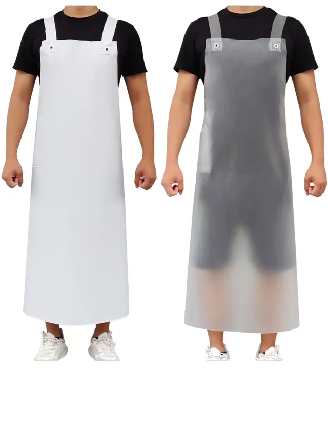 Tablier en cuir imperméable pour la vaisselle à l'huile… – vue 2