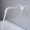Brushed Gold Basin Faucet Concealed Wall Mounted Faucet… – vue 6