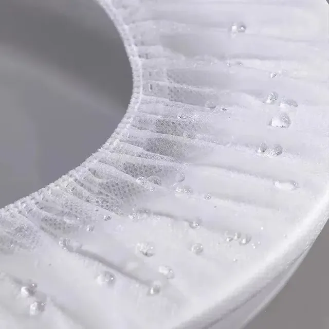 5/10/20/50PCS Blanc Housse de siège de toilette Salle de… – vue 3